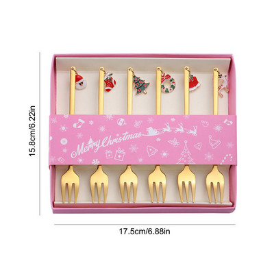 4vnt/rinkinys Aukštos kokybės kalėdinių stalo įrankių rinkinys nerūdijančio plieno raudonas žalias indai Peilis šakutė Šaukštas stalo įrankiai virtuvės maistas 45a