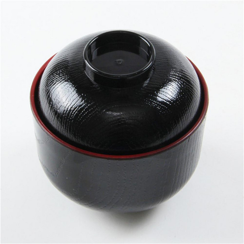 Rezistent la uzură Rezistent la căldură Bol pentru ramen în stil japonez ecologic cu capac Bol cu tăiței Veselă de bucătărie