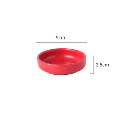 Keramičko posuđe u japanskom stilu Okruglo jelo sa začinima Sushi umak Jednobojna voćna grickalica Mali tanjur Dodaci za dom