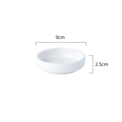 Keramičko posuđe u japanskom stilu Okruglo jelo sa začinima Sushi umak Jednobojna voćna grickalica Mali tanjur Dodaci za dom