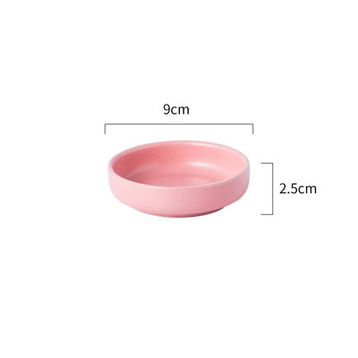 Keramičko posuđe u japanskom stilu Okruglo jelo sa začinima Sushi umak Jednobojna voćna grickalica Mali tanjur Dodaci za dom