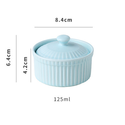 Modernus keramikinis su dangteliu desertinis dubenėlis porcelianinis mažas sriubos dubenėlis Tortų kepimo formos virtuvės reikmenys H144