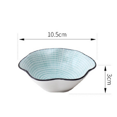 Väike loominguline roog maitseainekastme nõu keraamiline taldrik kastmiskauss või suupiste sushi äädikanõud alustass keraamiline sojakastme tass