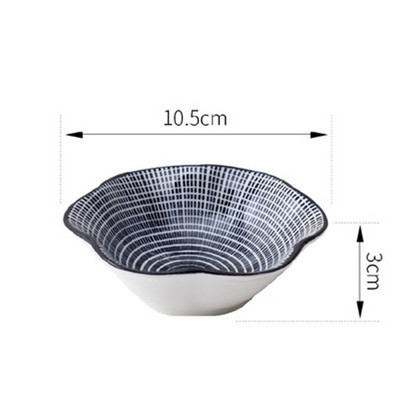 Väike loominguline roog maitseainekastme nõu keraamiline taldrik kastmiskauss või suupiste sushi äädikanõud alustass keraamiline sojakastme tass