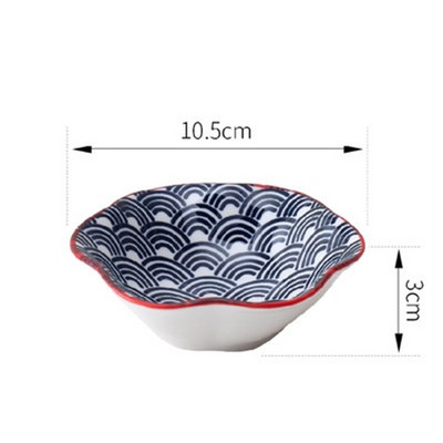 Väike loominguline roog maitseainekastme nõu keraamiline taldrik kastmiskauss või suupiste sushi äädikanõud alustass keraamiline sojakastme tass