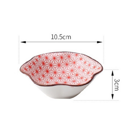 Väike loominguline roog maitseainekastme nõu keraamiline taldrik kastmiskauss või suupiste sushi äädikanõud alustass keraamiline sojakastme tass