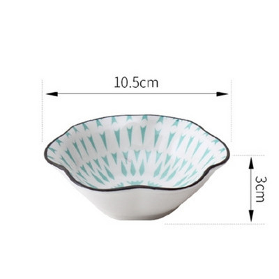 Väike loominguline roog maitseainekastme nõu keraamiline taldrik kastmiskauss või suupiste sushi äädikanõud alustass keraamiline sojakastme tass