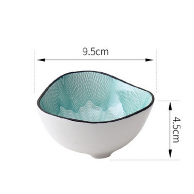 Väike loominguline roog maitseainekastme nõu keraamiline taldrik kastmiskauss või suupiste sushi äädikanõud alustass keraamiline sojakastme tass