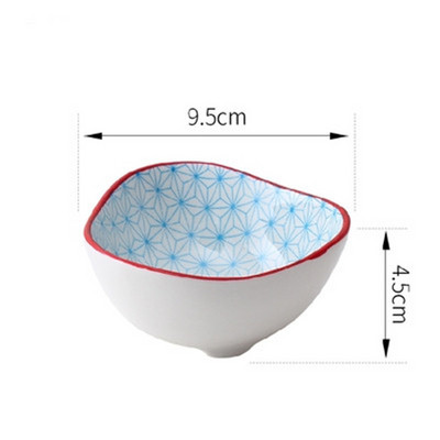 Väike loominguline roog maitseainekastme nõu keraamiline taldrik kastmiskauss või suupiste sushi äädikanõud alustass keraamiline sojakastme tass