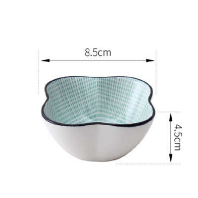 Väike loominguline roog maitseainekastme nõu keraamiline taldrik kastmiskauss või suupiste sushi äädikanõud alustass keraamiline sojakastme tass