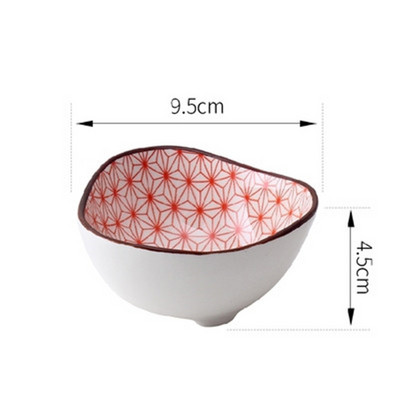 Väike loominguline roog maitseainekastme nõu keraamiline taldrik kastmiskauss või suupiste sushi äädikanõud alustass keraamiline sojakastme tass