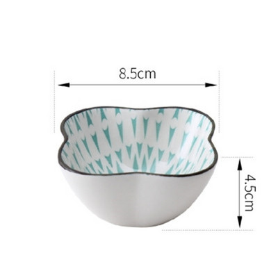 Väike loominguline roog maitseainekastme nõu keraamiline taldrik kastmiskauss või suupiste sushi äädikanõud alustass keraamiline sojakastme tass