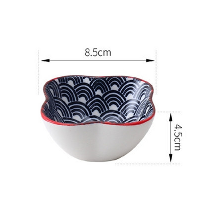 Väike loominguline roog maitseainekastme nõu keraamiline taldrik kastmiskauss või suupiste sushi äädikanõud alustass keraamiline sojakastme tass