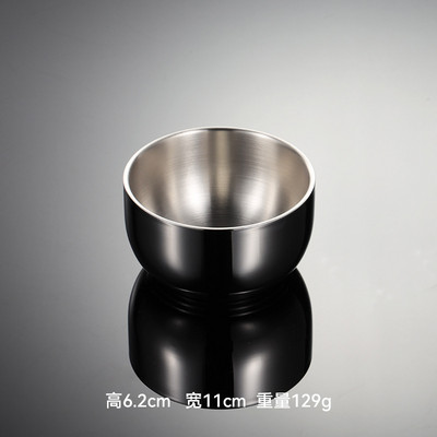 304 Nerūdijančio plieno dubuo vaikams Dviguba vaisių salotų sriuba Ryžių makaronai Ramen Maisto indai nuo nuplikimo Virtuvės indai