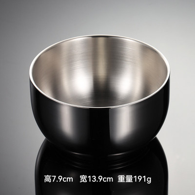 304 Nerūdijančio plieno dubuo vaikams Dviguba vaisių salotų sriuba Ryžių makaronai Ramen Maisto indai nuo nuplikimo Virtuvės indai