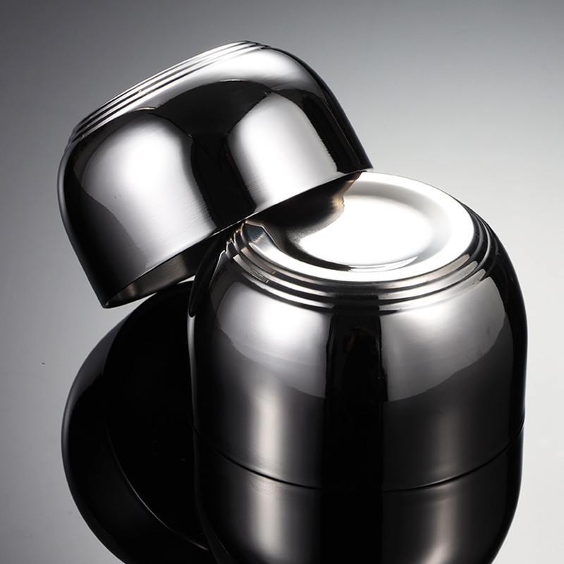 304 Nerūdijančio plieno dubuo vaikams Dviguba vaisių salotų sriuba Ryžių makaronai Ramen Maisto indai nuo nuplikimo Virtuvės indai