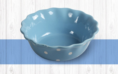 5/6,2/6,8 colio Polka Dots Lotus Border Bowl Keraminis salotų patiekalas Sriuba Makaronų dubuo Virtuvės indai Mikrobangų krosnelė Kepiniai