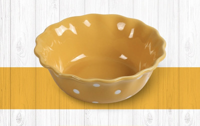 5/6,2/6,8 colio Polka Dots Lotus Border Bowl Keraminis salotų patiekalas Sriuba Makaronų dubuo Virtuvės indai Mikrobangų krosnelė Kepiniai