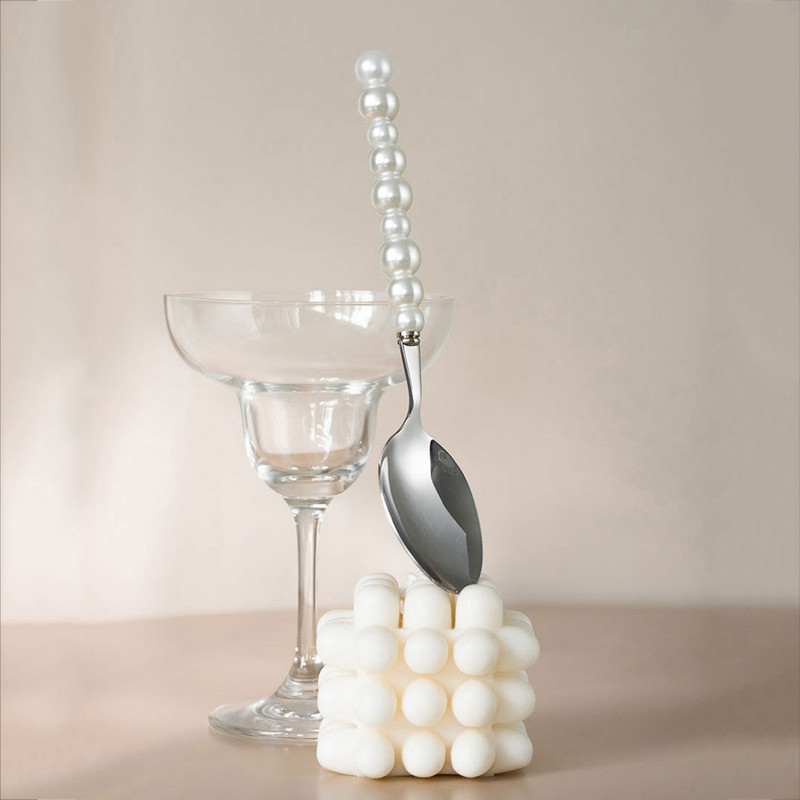 Prabangus perlų stalo įrankių rinkinys Vakarų nerūdijančio plieno stalo reikmenys Vestuvių vakarienės reikmenys peilis šakutė šaukštas arbatinis šaukštelis