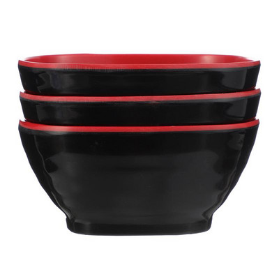 3 vnt Melamino padažo dubenys Prieskonių indas Saugus maistas serviravimo dubenys Melamino imitacijos porcelianinis plastikinis ryžių dubuo padažo dubuo