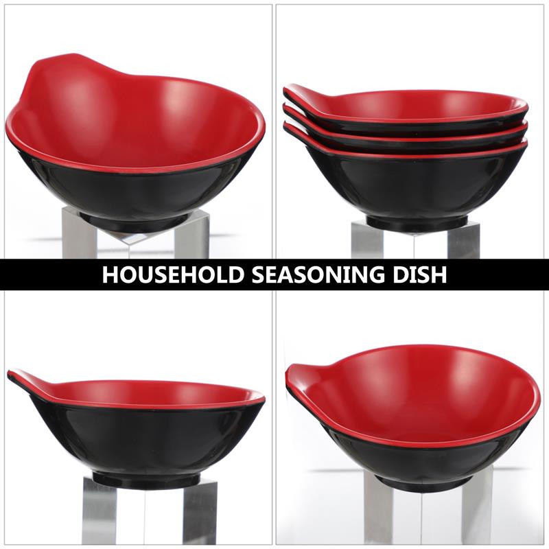 3 vnt Melamino padažo dubenys Prieskonių indas Saugus maistas serviravimo dubenys Melamino imitacijos porcelianinis plastikinis ryžių dubuo padažo dubuo