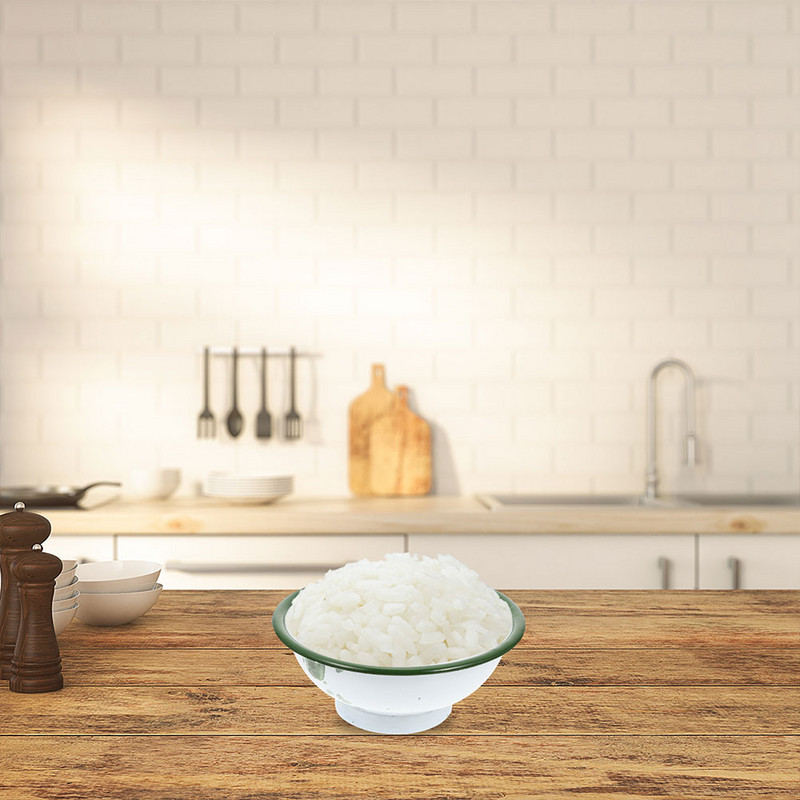 6 τμχ Vintage σμάλτο Μπολ Μπολ σερβιρίσματος με ρύζι Κεραμικά πιάτα δείπνου Σνακ Θήκη για σούπα κουζίνας Κόκκινη Παιδική σαλάτα