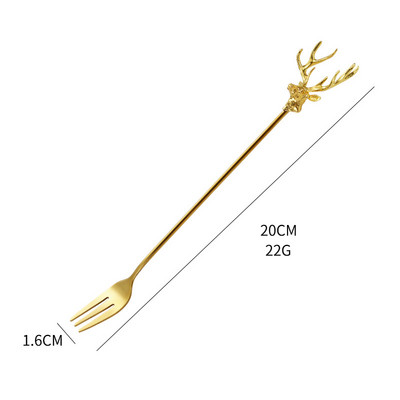 Milu Elnias Kavos pyragas Šaukštas Šakė Deserto Šaukštai Maišymas Šaukštelis Ledai Šaukštas Vaisių Šakutė Virtuvės reikmenys Nerūdijantis plienas