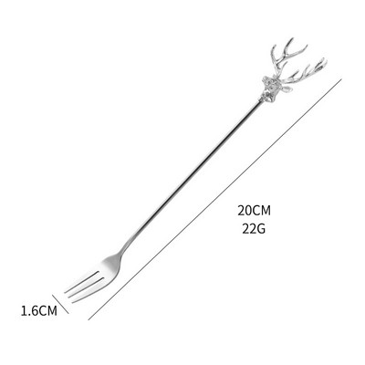 Milu Elnias Kavos pyragas Šaukštas Šakė Deserto Šaukštai Maišymas Šaukštelis Ledai Šaukštas Vaisių Šakutė Virtuvės reikmenys Nerūdijantis plienas