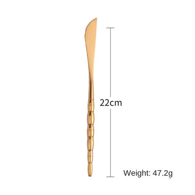 Nerūdijančio plieno kepsnių peilis šakutė šaukštas arbatinis šaukštelis auksinis ir sidabrinis šaukštas šakutės nešiojamų stalo įrankių rinkinys virtuvės indai