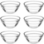 6vnt Namų želė puodeliai Pudingo dubenys Maži stikliniai dubenys Stikliniai ruošiniai dubenys Paruošiami dubenys