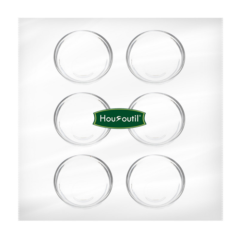 6vnt Namų želė puodeliai Pudingo dubenys Maži stikliniai dubenys Stikliniai ruošiniai dubenys Paruošiami dubenys