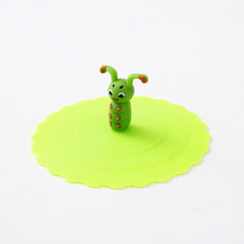 6 Χρώματα 10cm Επαναχρησιμοποιήσιμο Κάλυμμα Κυπέλλου Σιλικόνης Cute Seal Κάλυμμα βεντούζας Αδιάβροχο τσαγιού Καπάκια Καφέ Αξεσουάρ Καπάκι Κυπέλλου