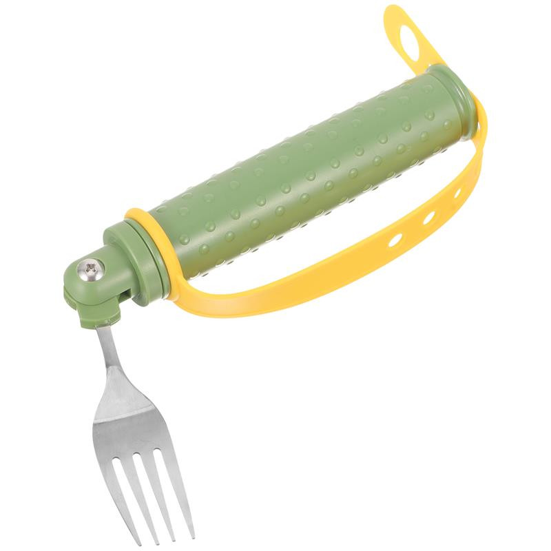 Prisitaikantis indų kelioninių stalo įrankių rinkinys senjorams šakutė Neslysta prisitaikanti šakutė neįgaliesiems stalo reikmenys