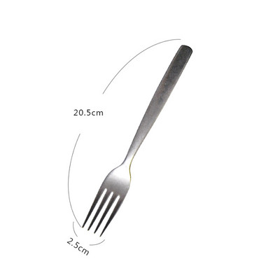 Retro matinis sidabras Nerūdijančio plieno indų rinkinys Stalo įrankių rinkiniai Vestuvių šakutės kepsnys peiliai Kavos šaukštelis indai matinis šepečiu