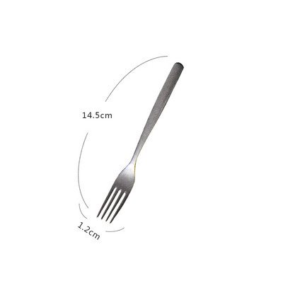 Retro matinis sidabras Nerūdijančio plieno indų rinkinys Stalo įrankių rinkiniai Vestuvių šakutės kepsnys peiliai Kavos šaukštelis indai matinis šepečiu