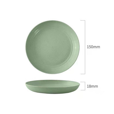 3 tk/komplekti nisukõrretaldriku ümmargused nõud Purustamatud kerged magustoidu õhtusöögitaldrikud Kodune piknik, puuviljasuupiste salat lastele