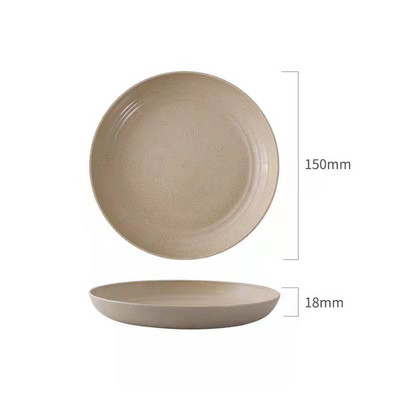 3 tk/komplekti nisukõrretaldriku ümmargused nõud Purustamatud kerged magustoidu õhtusöögitaldrikud Kodune piknik, puuviljasuupiste salat lastele