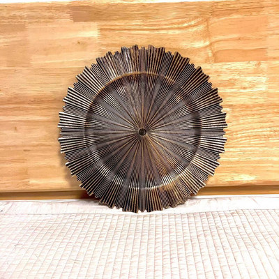 13 colių galvanizavimo plastikinė netaisyklinga lėkštė Vestuvių viešbučių vakarėlių stalas Maistas Vaisiai Duona Ekranas Dekoratyvinė servetėlių lėkštė