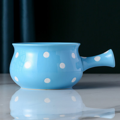 Japoniškas keramikinis pusryčių dubuo su rankena Mikrobangų krosnelės įrankiai Ramen dubuo salotų lėkštės Indai Kepimo dubenys Virtuvės indai