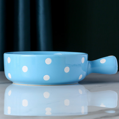 Japoniškas keramikinis pusryčių dubuo su rankena Mikrobangų krosnelės įrankiai Ramen dubuo salotų lėkštės Indai Kepimo dubenys Virtuvės indai