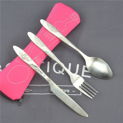 Delysia king 3buc/set Set cuțite lingură furculiță din oțel inoxidabil