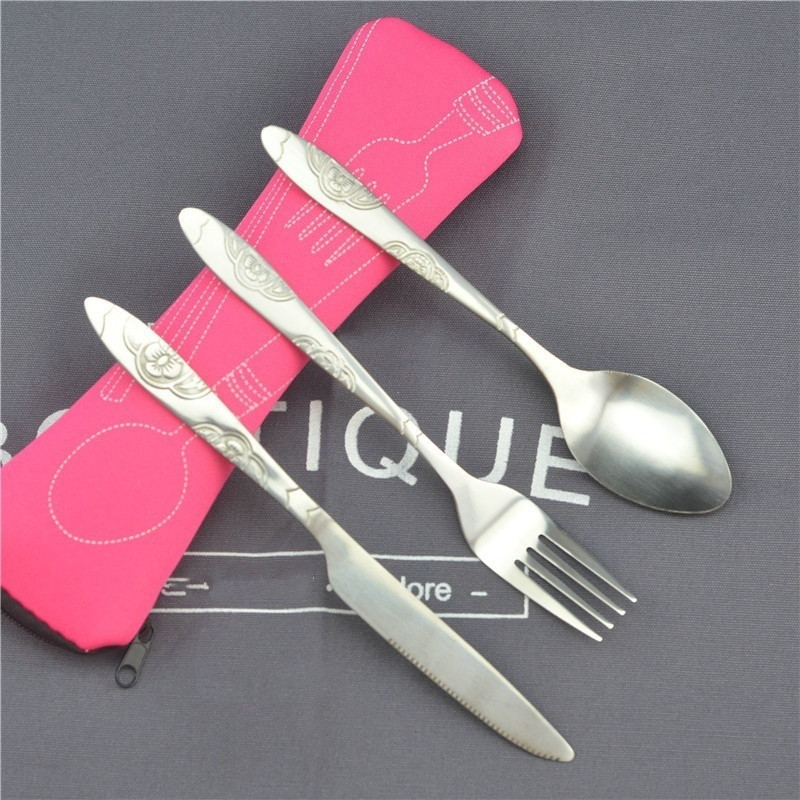 Delysia king 3buc/set Set cuțite lingură furculiță din oțel inoxidabil