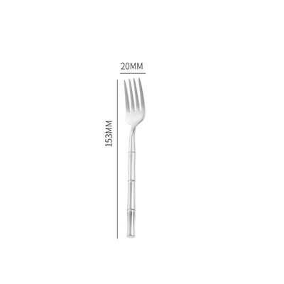 Sutirštinto kepsnio peilio imitacija bambuko rankena valgomojo šakutė šaukštas vakarietiškų stalo įrankių stalo įrankių rinkinys buitinis nerūdijantis plienas