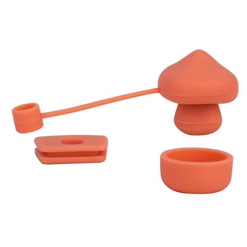 Šiaudų kamščiai Silikoniniai šiaudiniai dangteliai puodeliams Neperšlampami elastiniai šiaudų kamščiai puodeliams ir buteliams Silikoninis, atsparus išsiliejimui kamštis