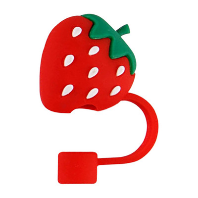 Cartoon õlgedest dekoratiivne pistik korduvkasutatav silikoonist õlest tolmukindel kate, pestav 5–10 mm peentele kingituste tassitarvikutele