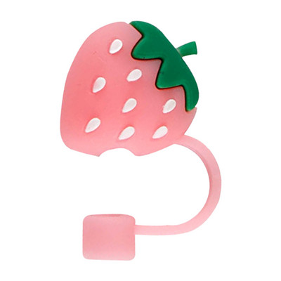 Cartoon õlgedest dekoratiivne pistik korduvkasutatav silikoonist õlest tolmukindel kate, pestav 5–10 mm peentele kingituste tassitarvikutele