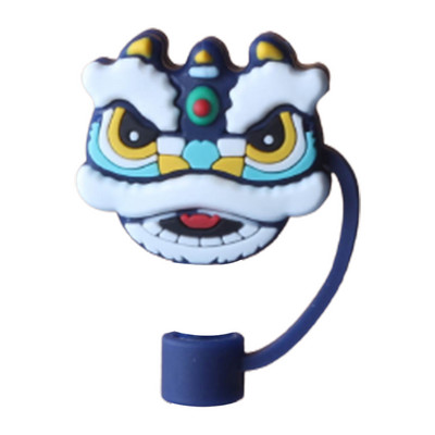 Cartoon õlgedest dekoratiivne pistik korduvkasutatav silikoonist õlest tolmukindel kate, pestav 5–10 mm peentele kingituste tassitarvikutele