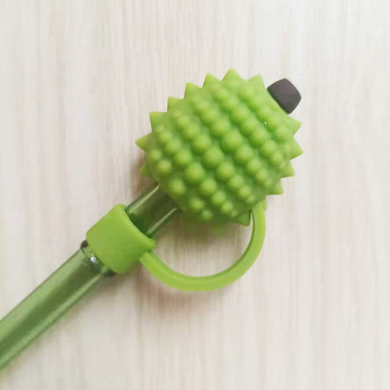 Cartoon õlgedest dekoratiivne pistik korduvkasutatav silikoonist õlest tolmukindel kate, pestav 5–10 mm peentele kingituste tassitarvikutele