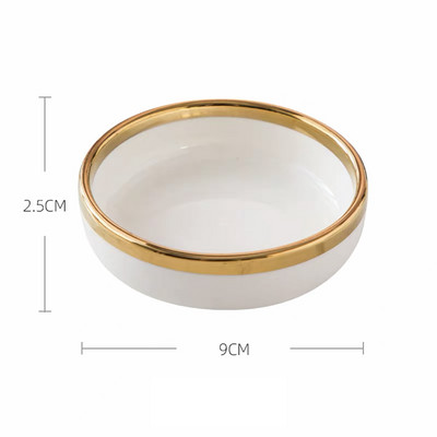 Keraminio padažo indo panirimo lėkštė Mažas patiekalas Mini sviestas garstyčios sušių actas sojų patiekalų prieskonių lėkštės restorano barui