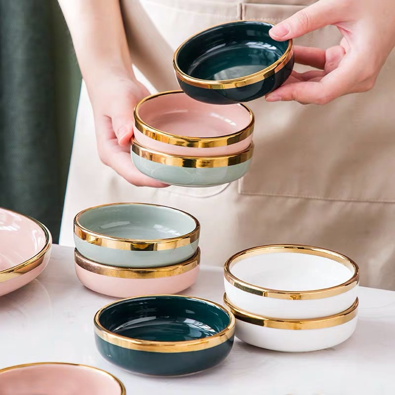 Keraminio padažo indo panirimo lėkštė Mažas patiekalas Mini sviestas garstyčios sušių actas sojų patiekalų prieskonių lėkštės restorano barui